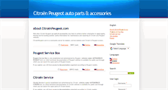 Desktop Screenshot of citroenpeugeot.com